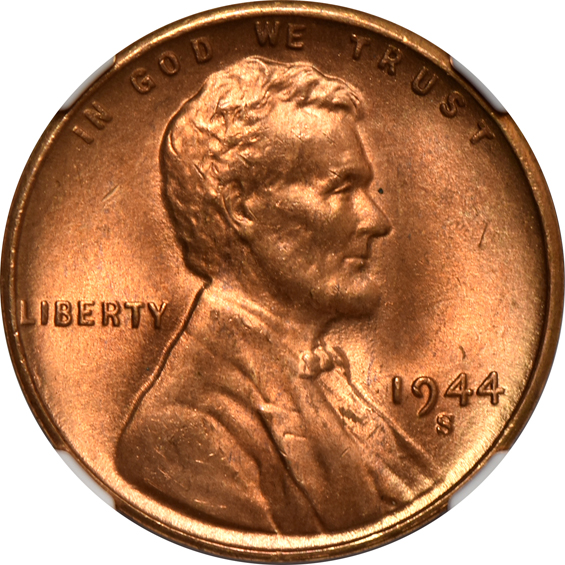 Seventeen 1944-S NGC MS-67 RD