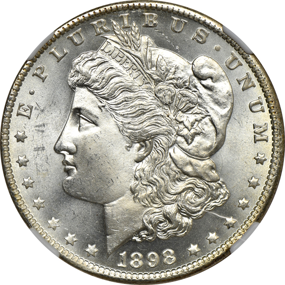 Two 1887 and an 1898-O, all NGC MS-66 CAC