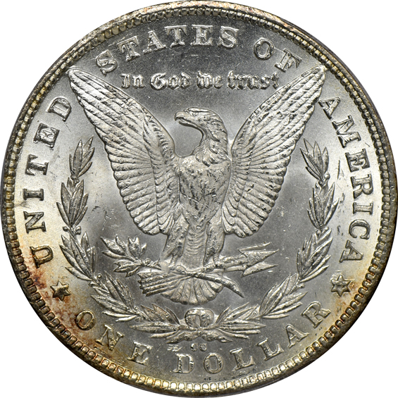 1880-CC 8/7 High 7 PCGS MS-64