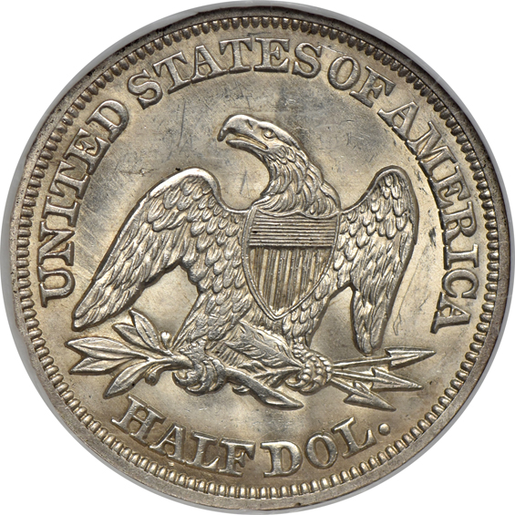 1857 NGC MS-64 CAC