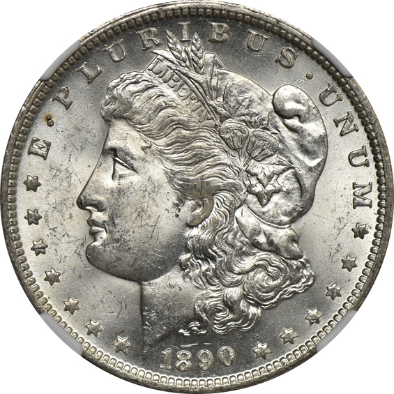 1889-O and 1890-O NGC MS-63, plus an 1892-O PCGS MS-63+