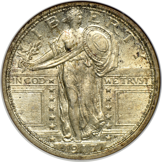 Four 1917 Type 1, all ANACS MS-61 FH