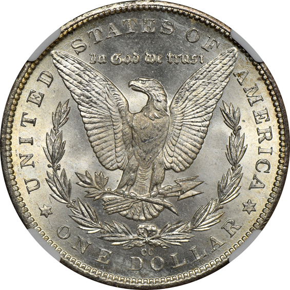 Error - 1884-CC, Obverse Laminations, NGC MS-64