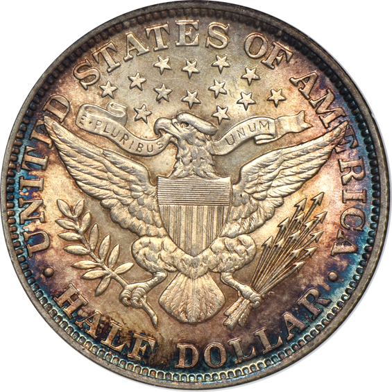1892 Triple Die Reverse ANACS MS-63
