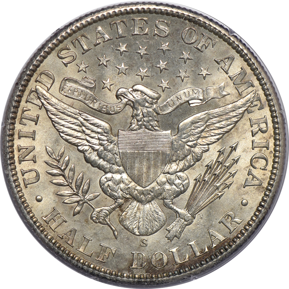 1906-S PCGS MS-63 (rattler) CAC