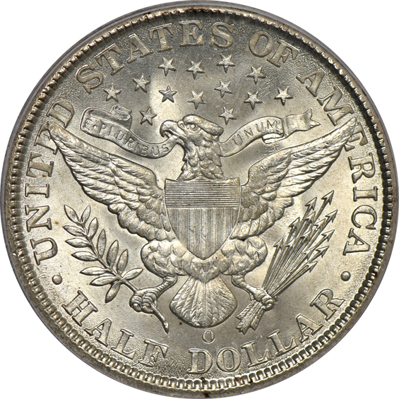 1907-O PCGS MS-63 (green label) CAC