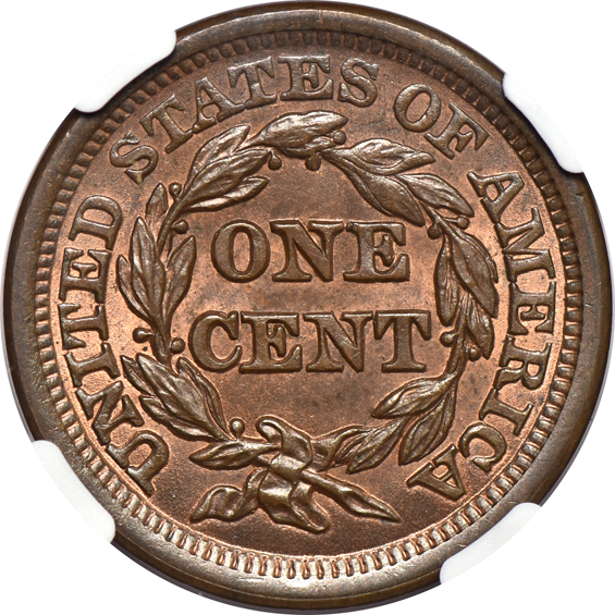 1853 NGC MS-65 RB CAC