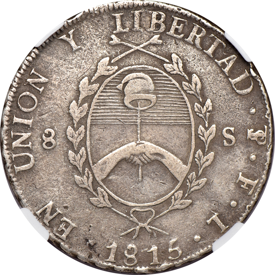 Multiple - 1795-TB Switzerland 12F, 1815-PTS FL Argentina 8S, and an 1835-NG M Central American Republic 8R, as described