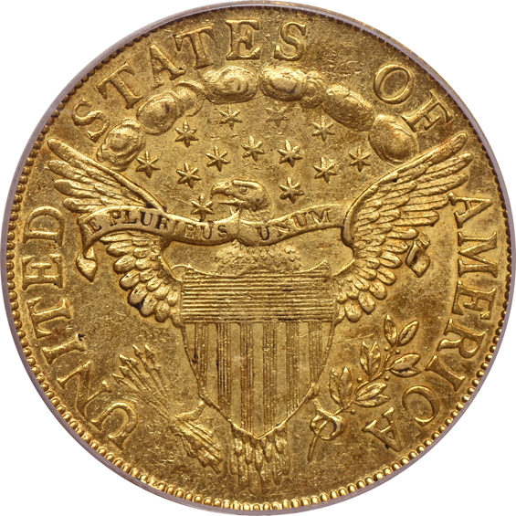1803 Small Stars Reverse PCGS AU-55