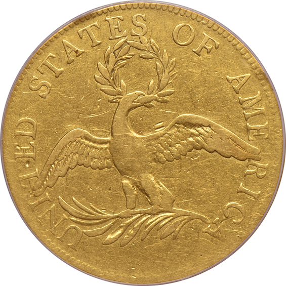 1795 13 Leaves Below Eagle PCGS VF-25