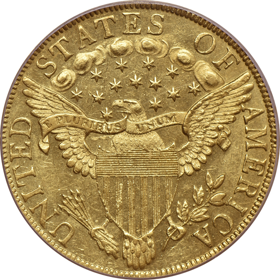 1799 Small Stars Obverse PCGS AU-58