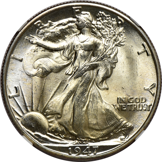 Fourteen 1947-D NGC MS-66 CAC