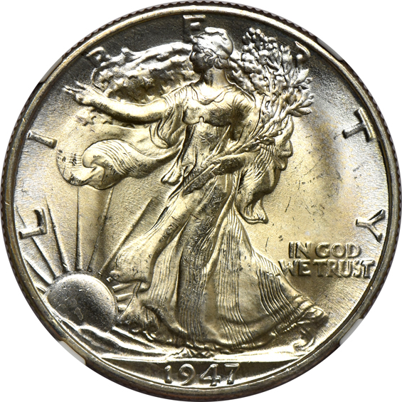 Fourteen 1947-D NGC MS-66 CAC