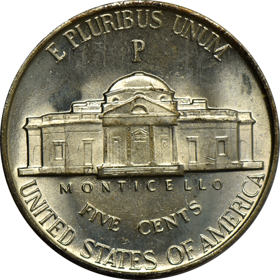 Twelve Uncirculated Rolls of Jefferson Wartime nickels