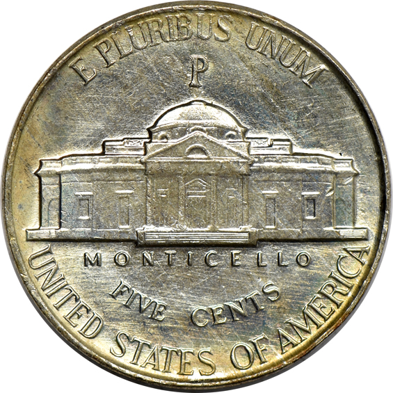 Twelve Uncirculated Rolls of Jefferson Wartime nickels