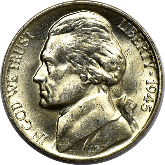 Twelve Uncirculated Rolls of Jefferson Wartime nickels