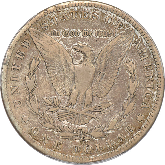 1889-CC PCGS VF details/bent
