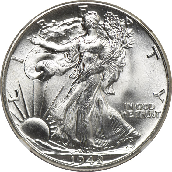 Three 1942 NGC MS-66