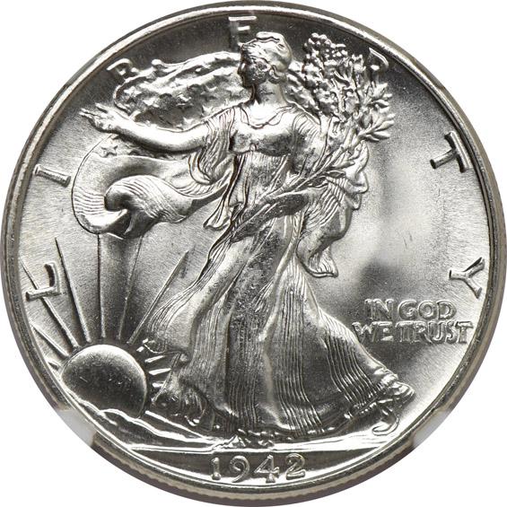 Three 1942 NGC MS-66