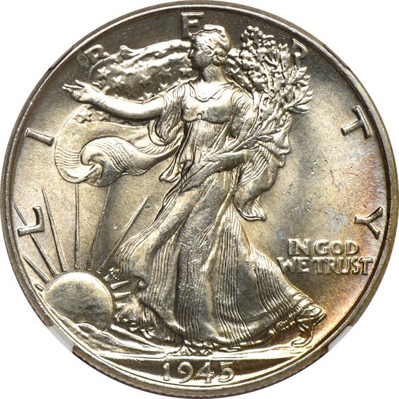 Seven 1942 and twelve 1945, all NGC MS-64