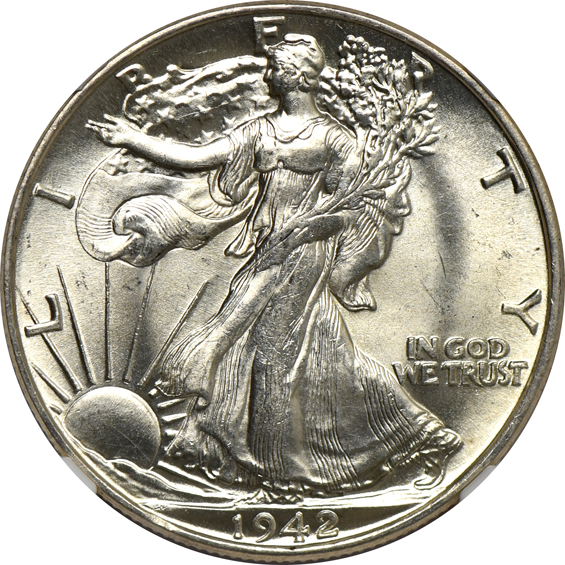 Seven 1942 and twelve 1945, all NGC MS-64