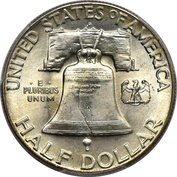 Thirteen 1948-D, nine 1952, and eight 1954, all PCGS MS-65FBL