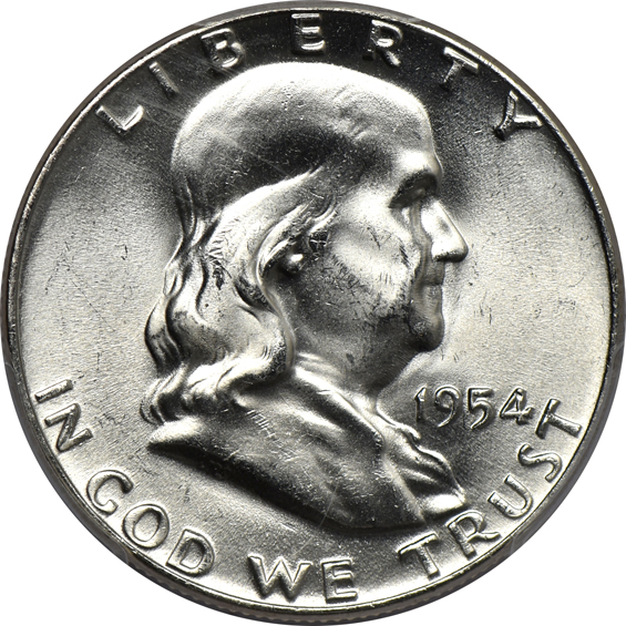 Thirteen 1948-D, nine 1952, and eight 1954, all PCGS MS-65FBL