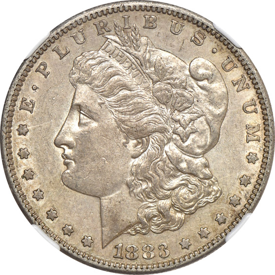 Six Morgan dollars certified by NGC