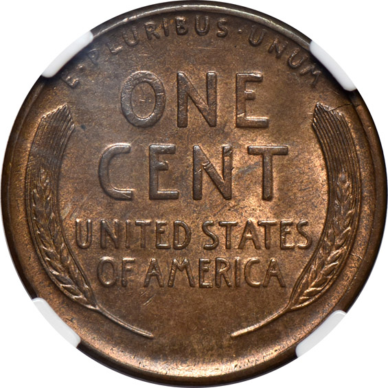 Seven Uncirculated Lincoln cents