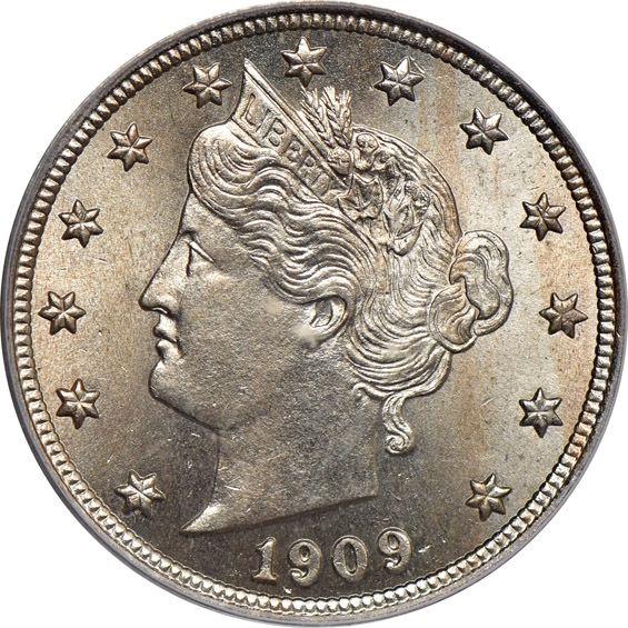 1891 MS-65, and a 1909 MS-64, both PCGS