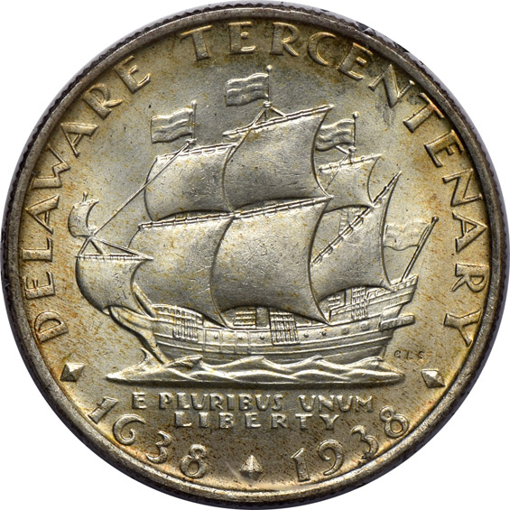 1936 Delaware PCGS MS-66 (rattler)