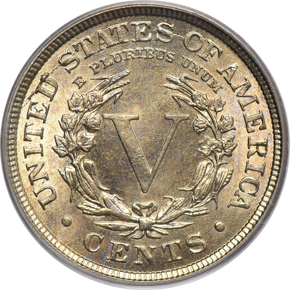 1898, 1906, and 1907, all PCGS MS-65