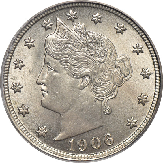 1898, 1906, and 1907, all PCGS MS-65