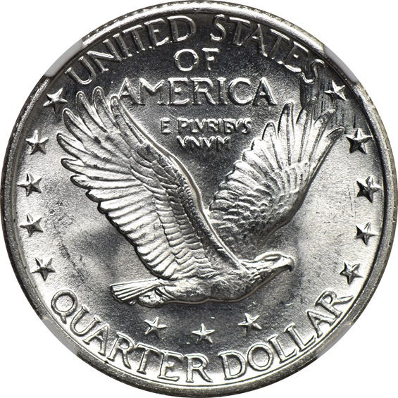 1904 Barber dime CAC, and a 1926 Standing Liberty quarter, both NGC MS-64