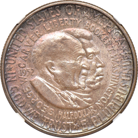 Six toned United States type coins certified by NGC
