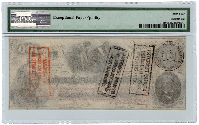 $100 1862-63 T-41 PMG ChCU-64 EPQ