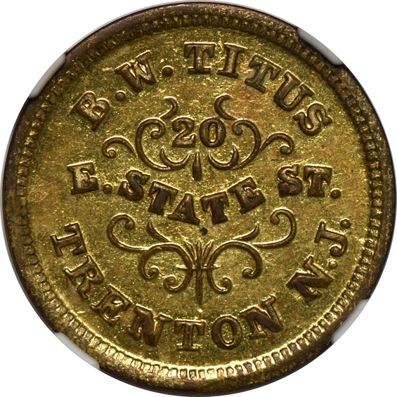 Three NGC certified Civil War tokens, all NGC MS-64