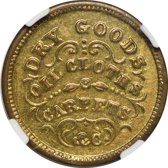 Three NGC certified Civil War tokens, all NGC MS-64