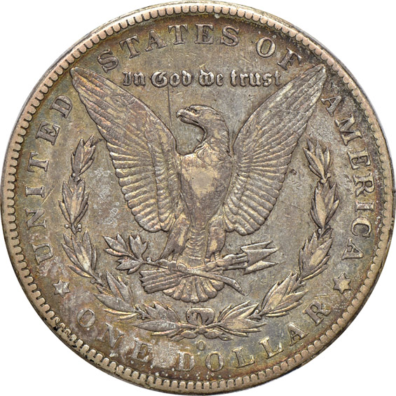 1892-O AU-53, 1895-O VF-35, and an 1898-O MS-64, all PCGS