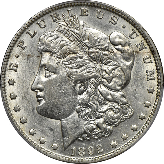 1892-O AU-53, 1895-O VF-35, and an 1898-O MS-64, all PCGS