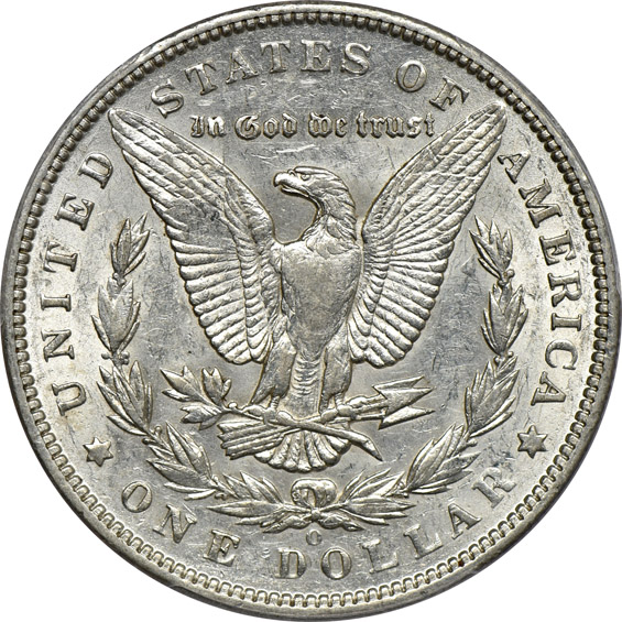 1892-O AU-53, 1895-O VF-35, and an 1898-O MS-64, all PCGS