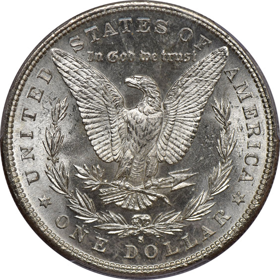 1881-S MS-66, and an 1882-CC MS-64, both PCGS