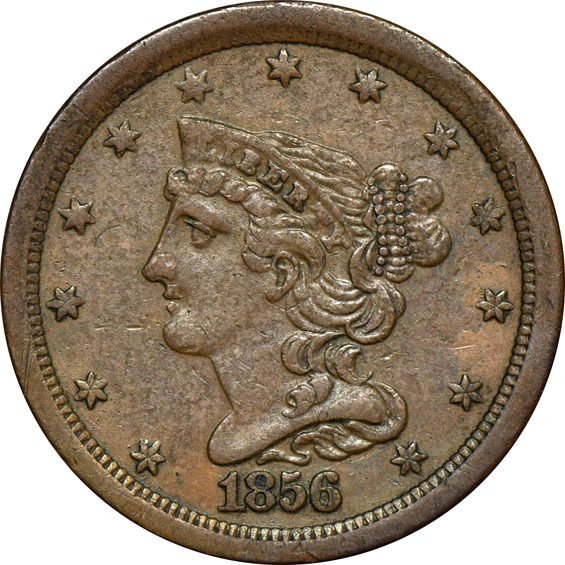 Ten different half-cents
