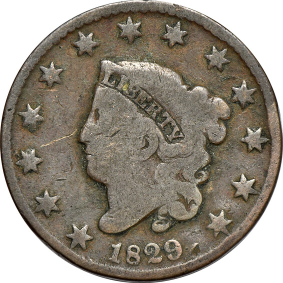 Collection of 44 large cents