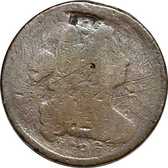 Collection of 44 large cents