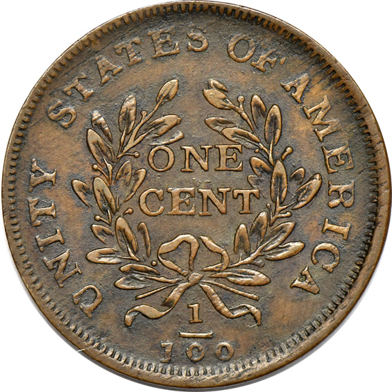 1783 Copper Washington, Unity States, XF details