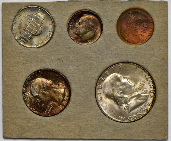 Half of a 1951 Mint Set and Half of a 1952 Mint Set