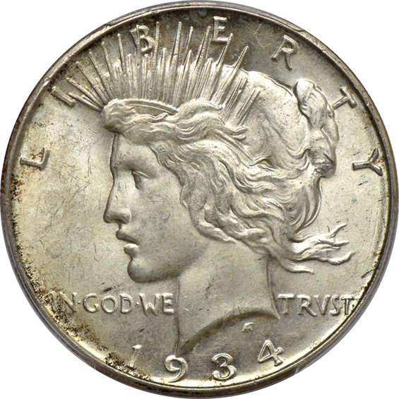 Four 1934-D PCGS MS-64 CAC