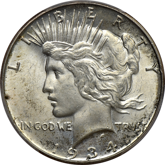 Four 1934-D PCGS MS-64 CAC