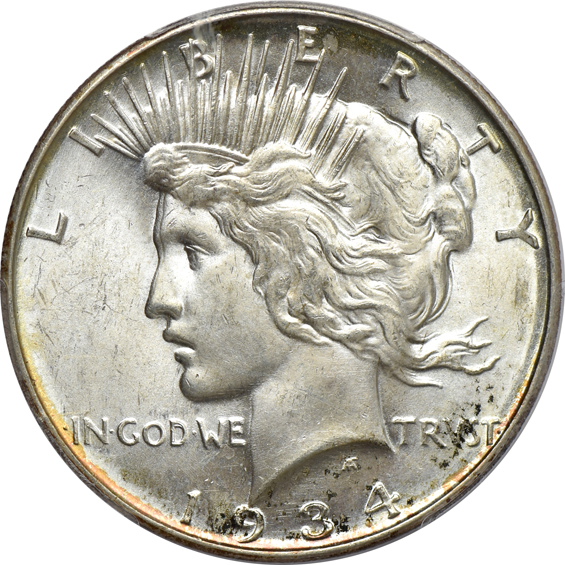 Three 1934-D PCGS MS-64+ CAC